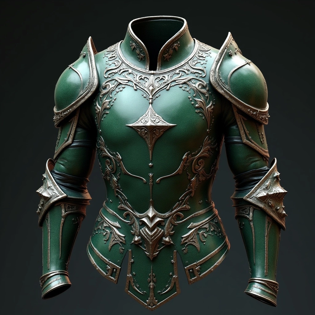 Armor crafted from mystical metals that offer superior protection in battle.
