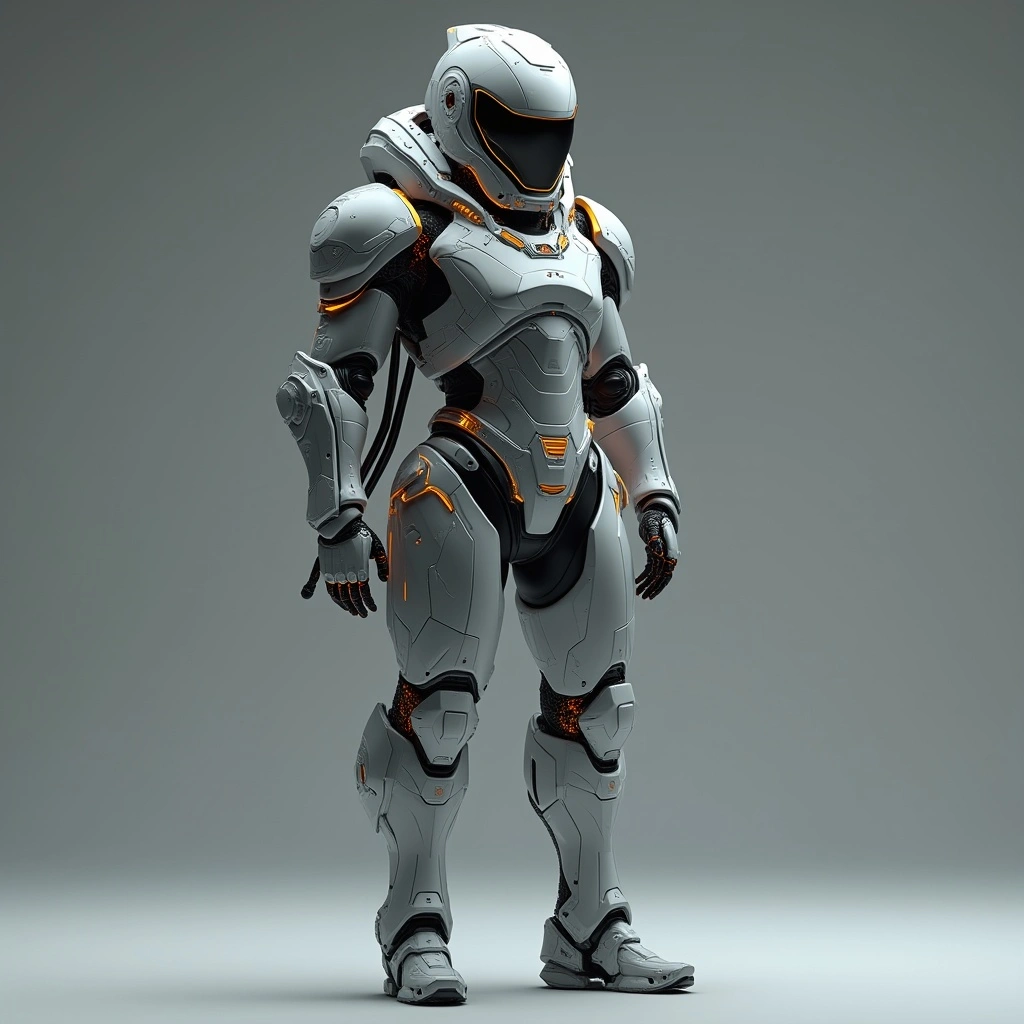 High-tech battle suit