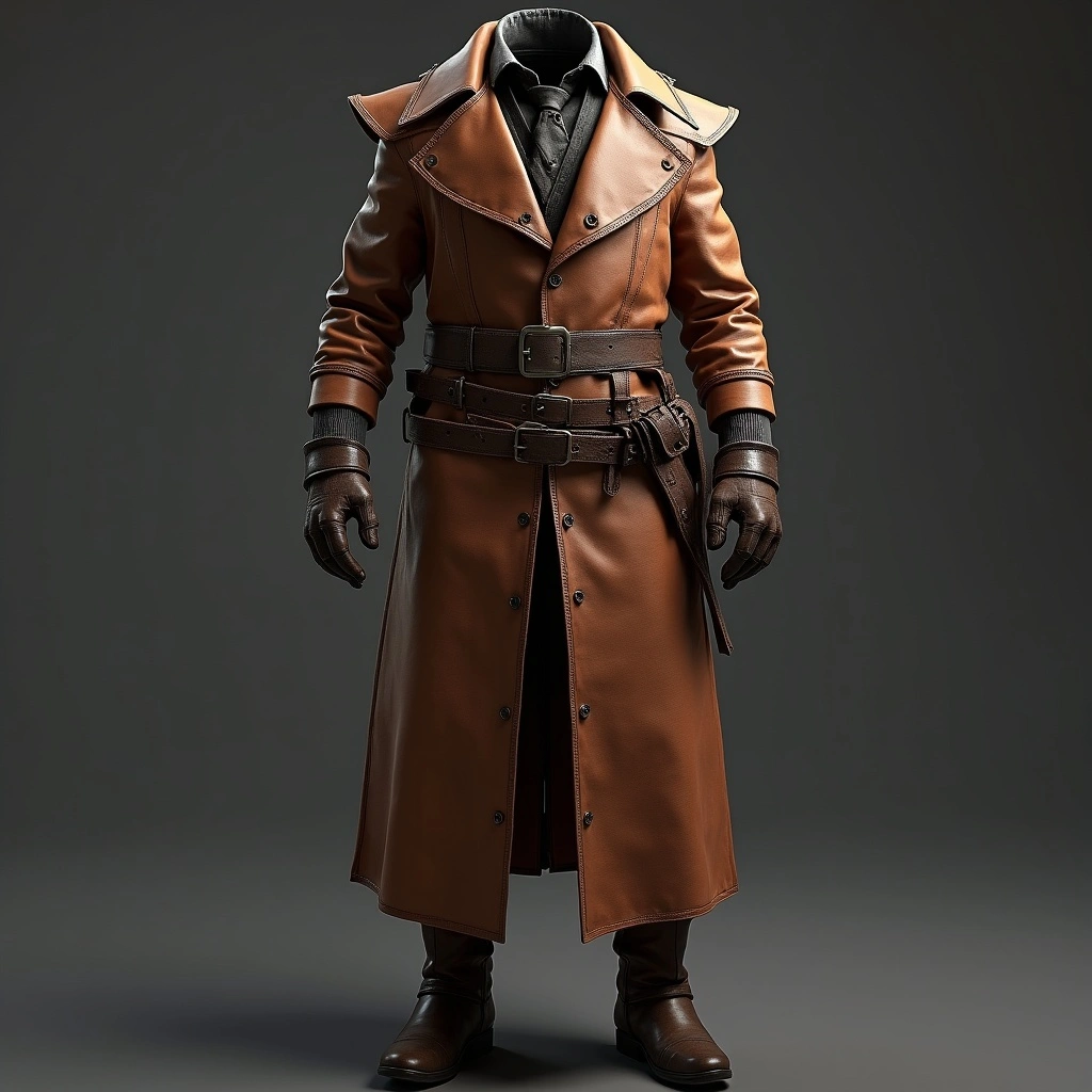 Leather Duster Coat