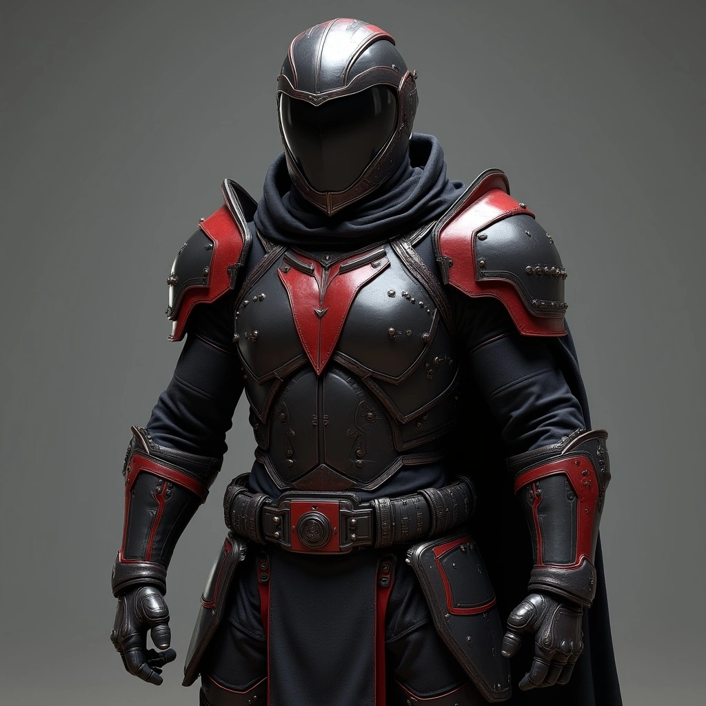 Tactical Black and Red Gear