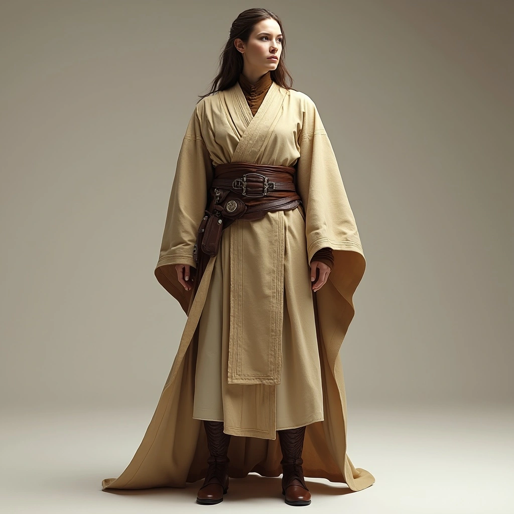 Traditional Jedi robes that provide minimal protection but allow for fluid movement.
