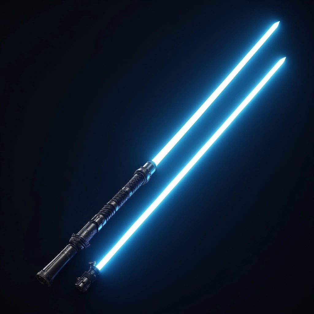 A double-bladed lightsaber used during combat against opponents.