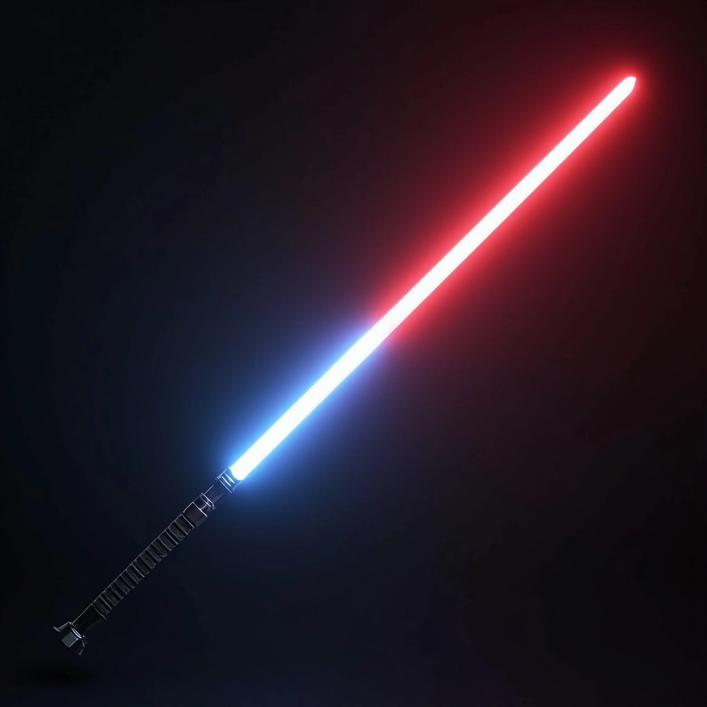 A dual-bladed lightsaber capable of cutting through almost anything.