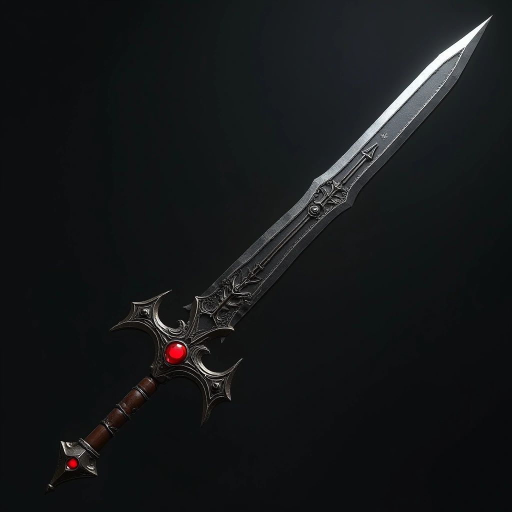Powerful sword infused with dark magic.