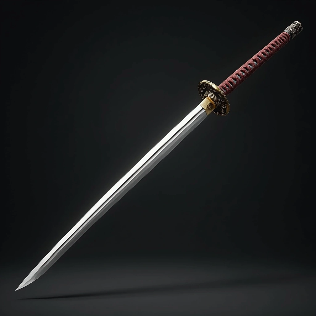 A traditional katana, representing discipline and skill.