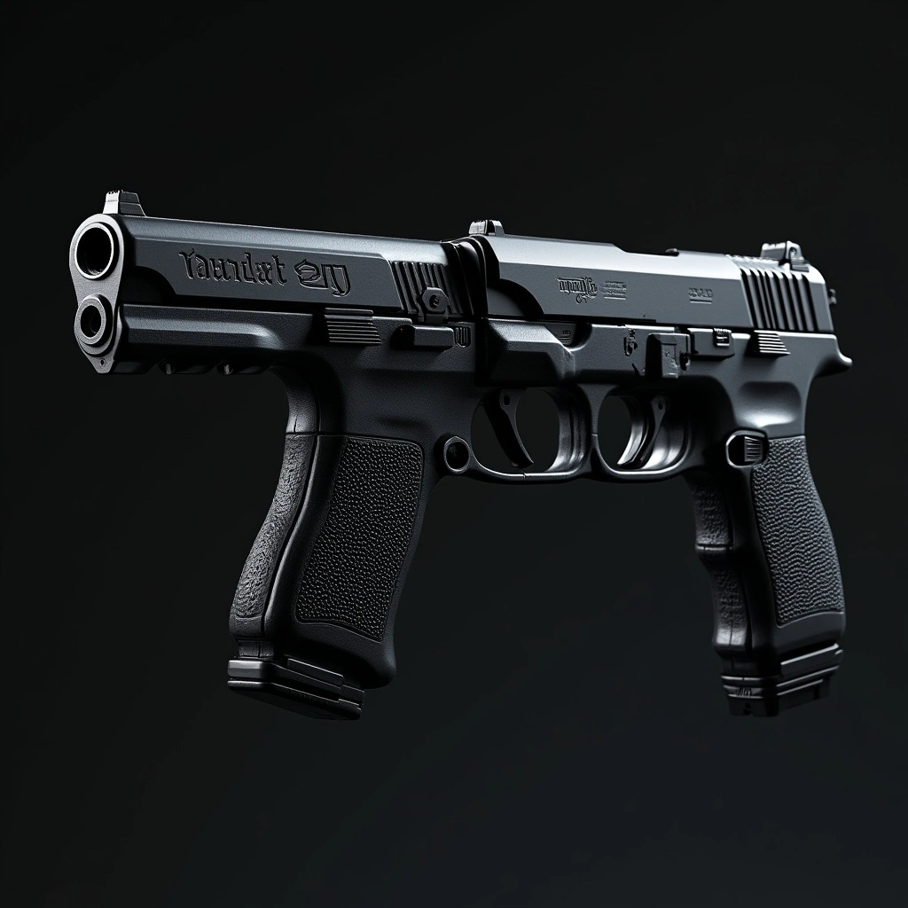 Dual pistols used for close and long-range combat.