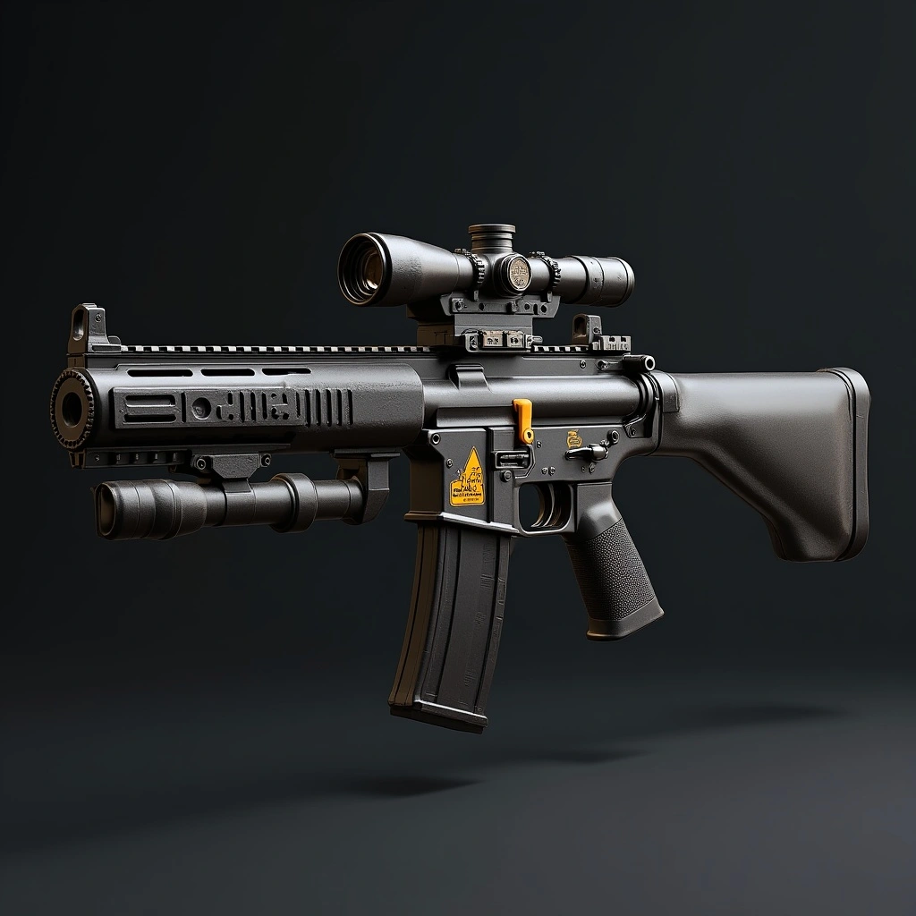 High-powered firearms for ranged combat.