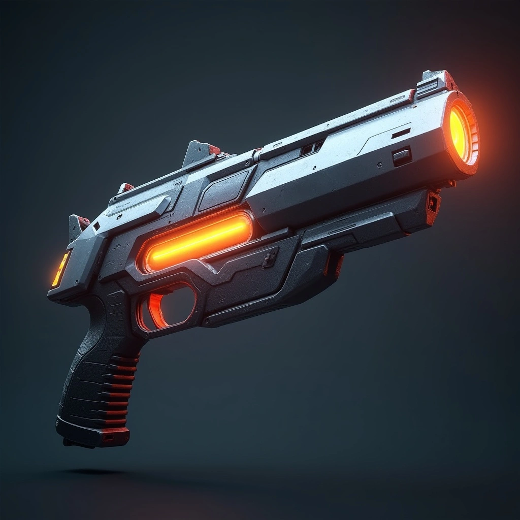 His primary weapon consists of advanced energy blasters capable of non-lethal incapacitation or lethal force.