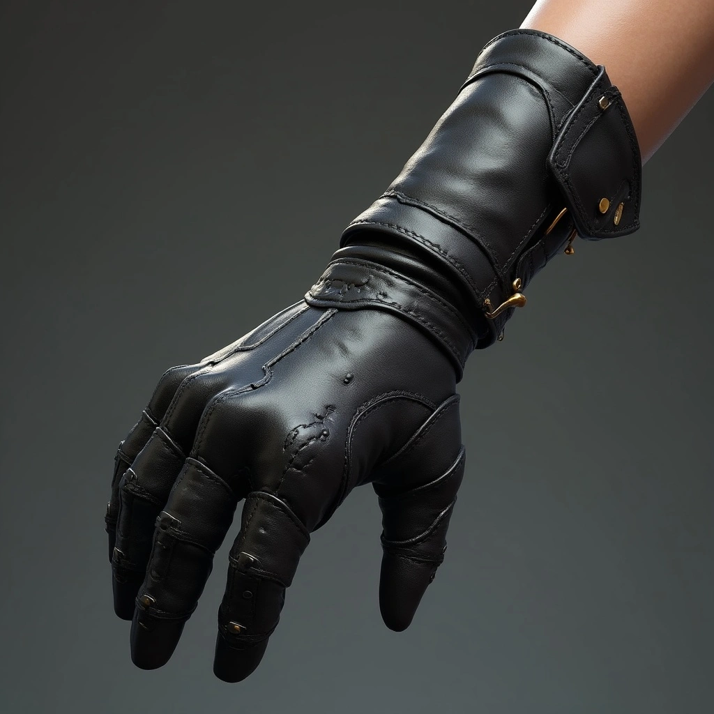 Leather gloves designed for combat