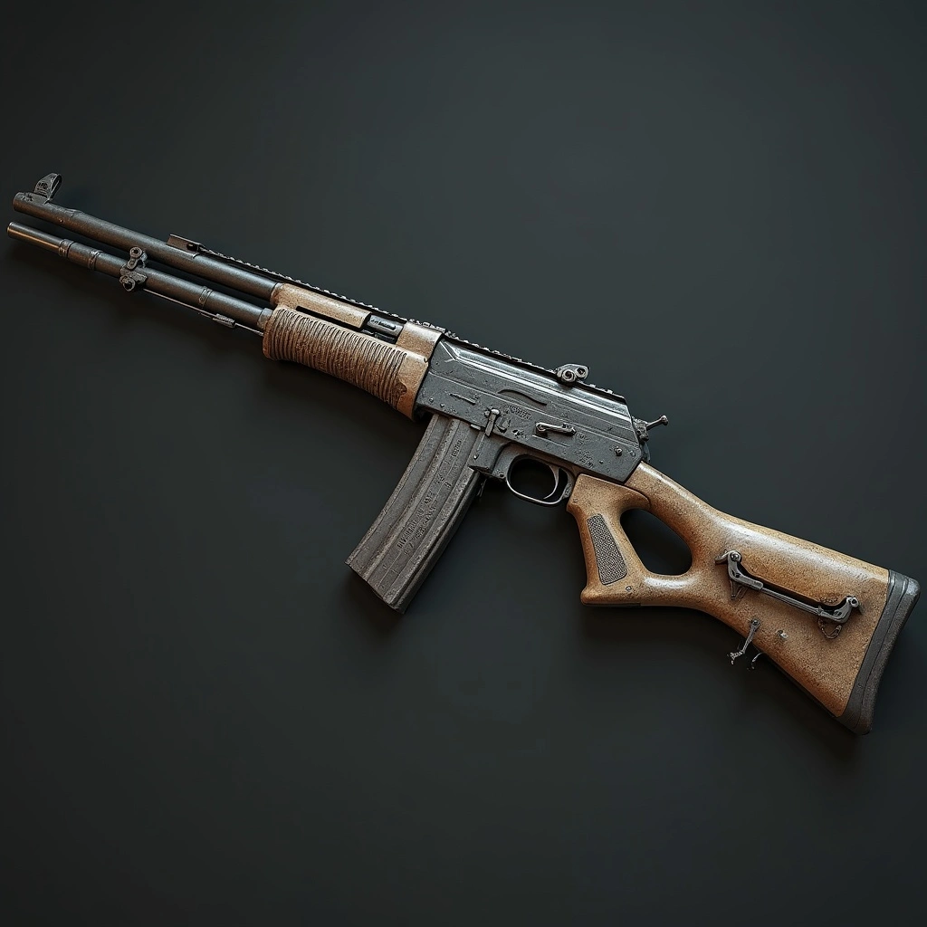 Rifles used in combat for medium to long range.
