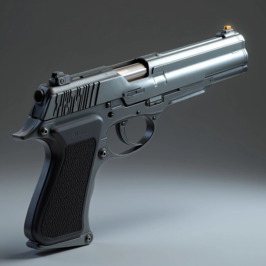 Standard issue blaster pistol typically used by starfighters when engaged in close combat.