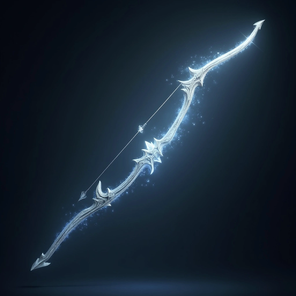 The Bow of Light is a divine weapon that shoots arrows imbued with magical light, capable of combating dark forces.